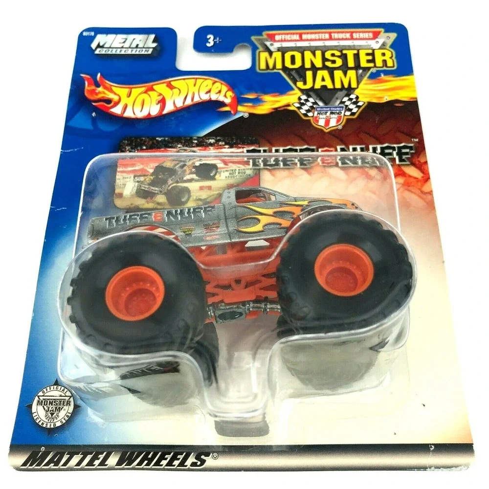 Hot Wheels Monster Jam Truck Tuff e Nuff‎ 4x4 Silver Die Cast 1/64 Scale #34